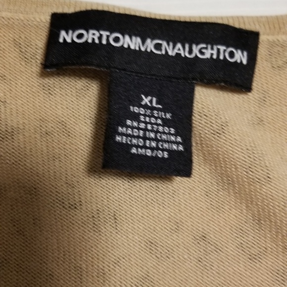 Norton McNaughton Cheetah Print Misses Top - Picture 2 of 2